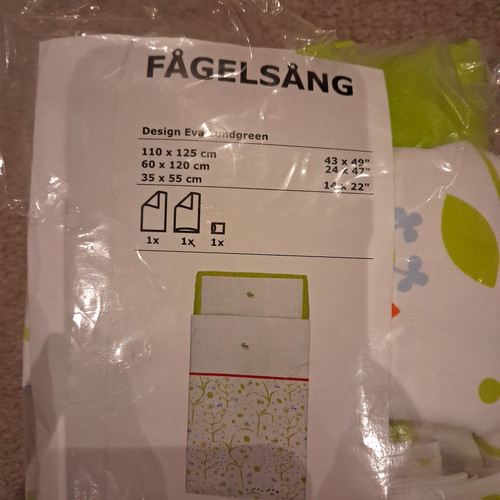 Ikea fågelsång cot bed duvet - fÅgelsÅng,